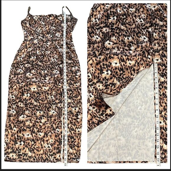 Chi Chi London Animal Print Slip Dress Size 8 - Picture 15 of 15